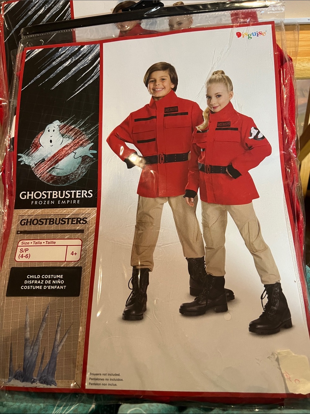 Ghostbusters. Kids  Red Jacket Costume - Official Frozen Empire. 4-6